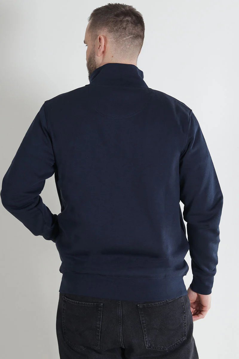 Kronstadt Lars Badge Zip Sweat Sky Captain - Image 6
