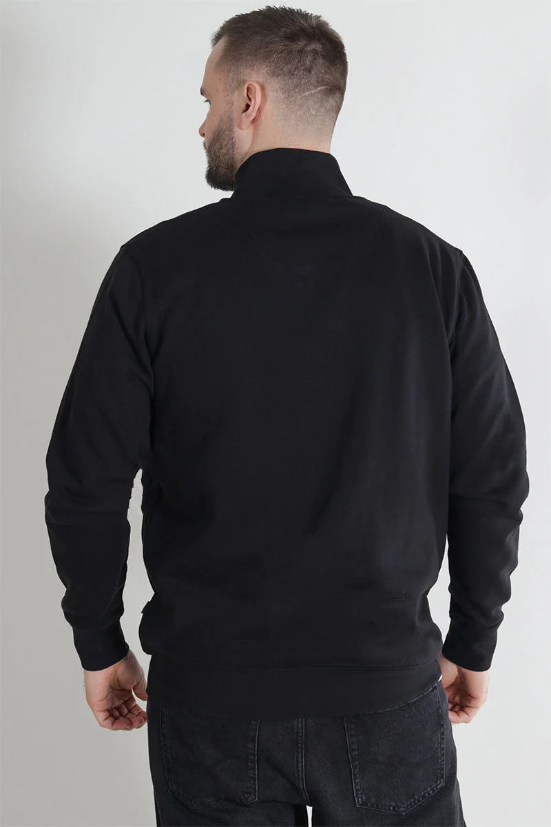 Kronstadt Lars Badge Zip Sweat Black - Image 6
