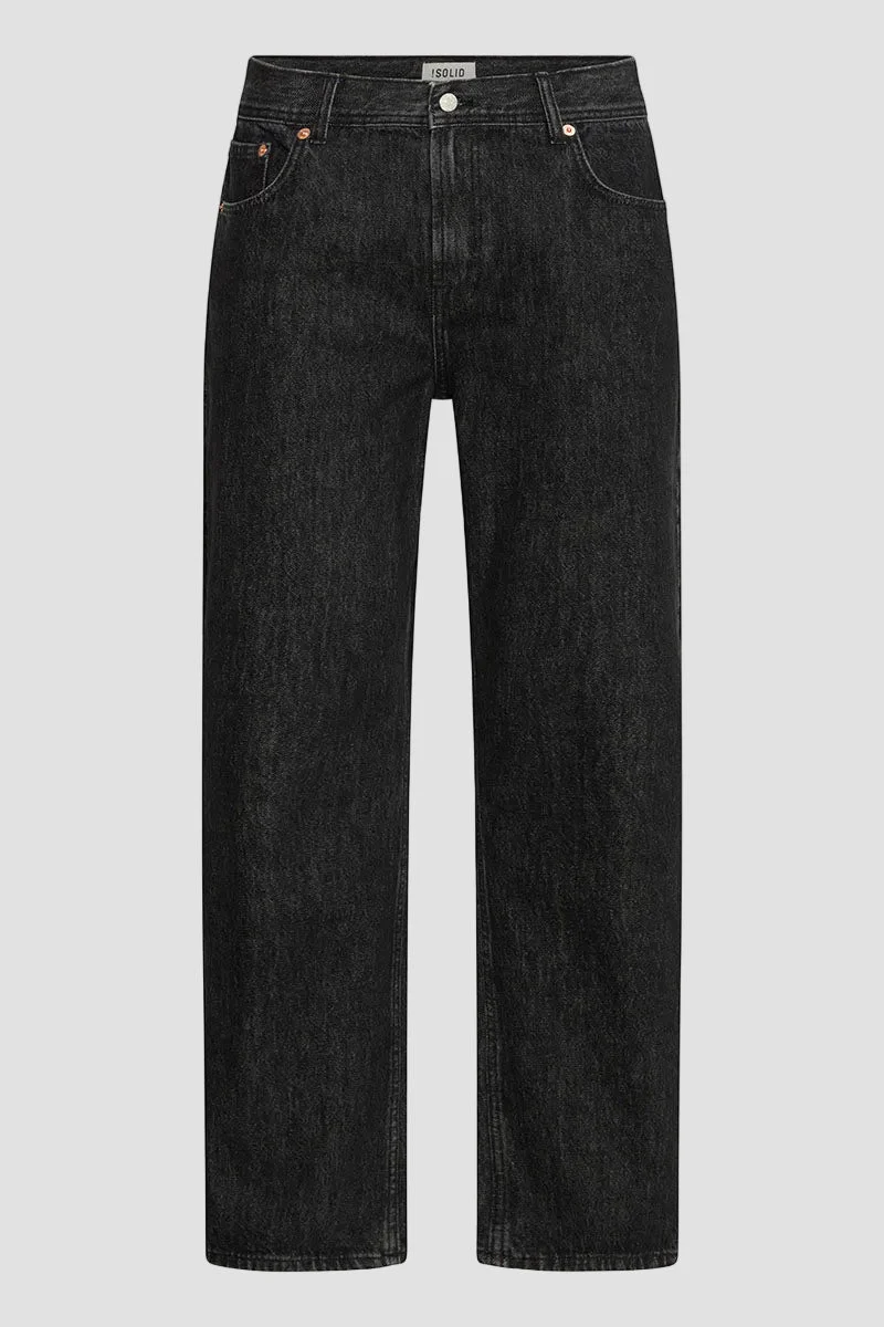 Solid Ryan Relaxed Fit Black Denim - Image 6