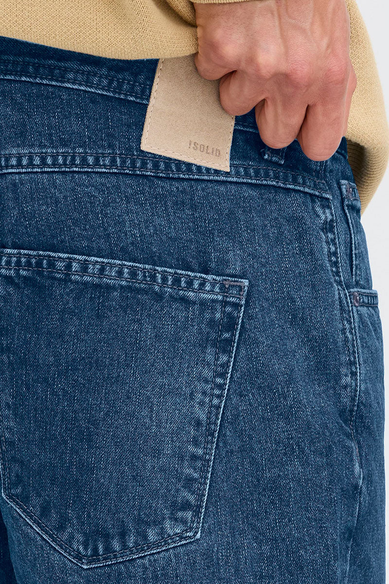 Solid Ryan Relaxed Fit Middle Blue Denim - Image 3