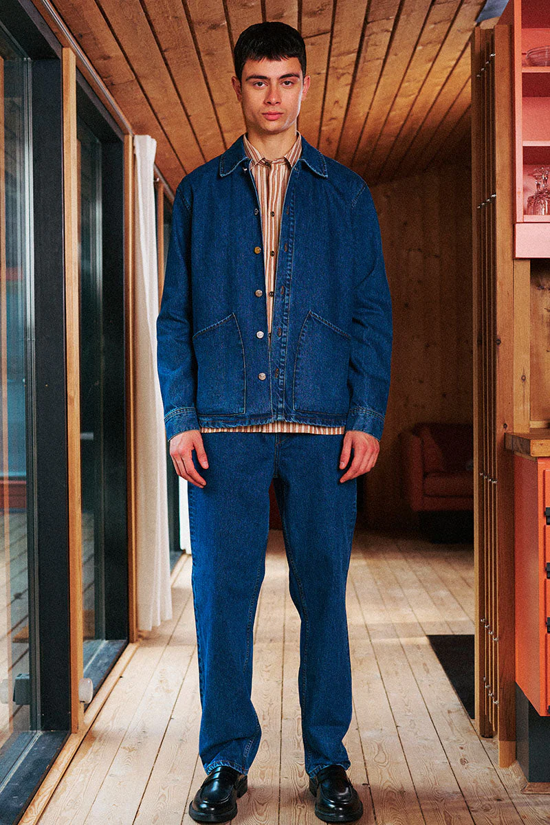 Solid Ryan Relaxed Fit Middle Blue Denim - Image 6