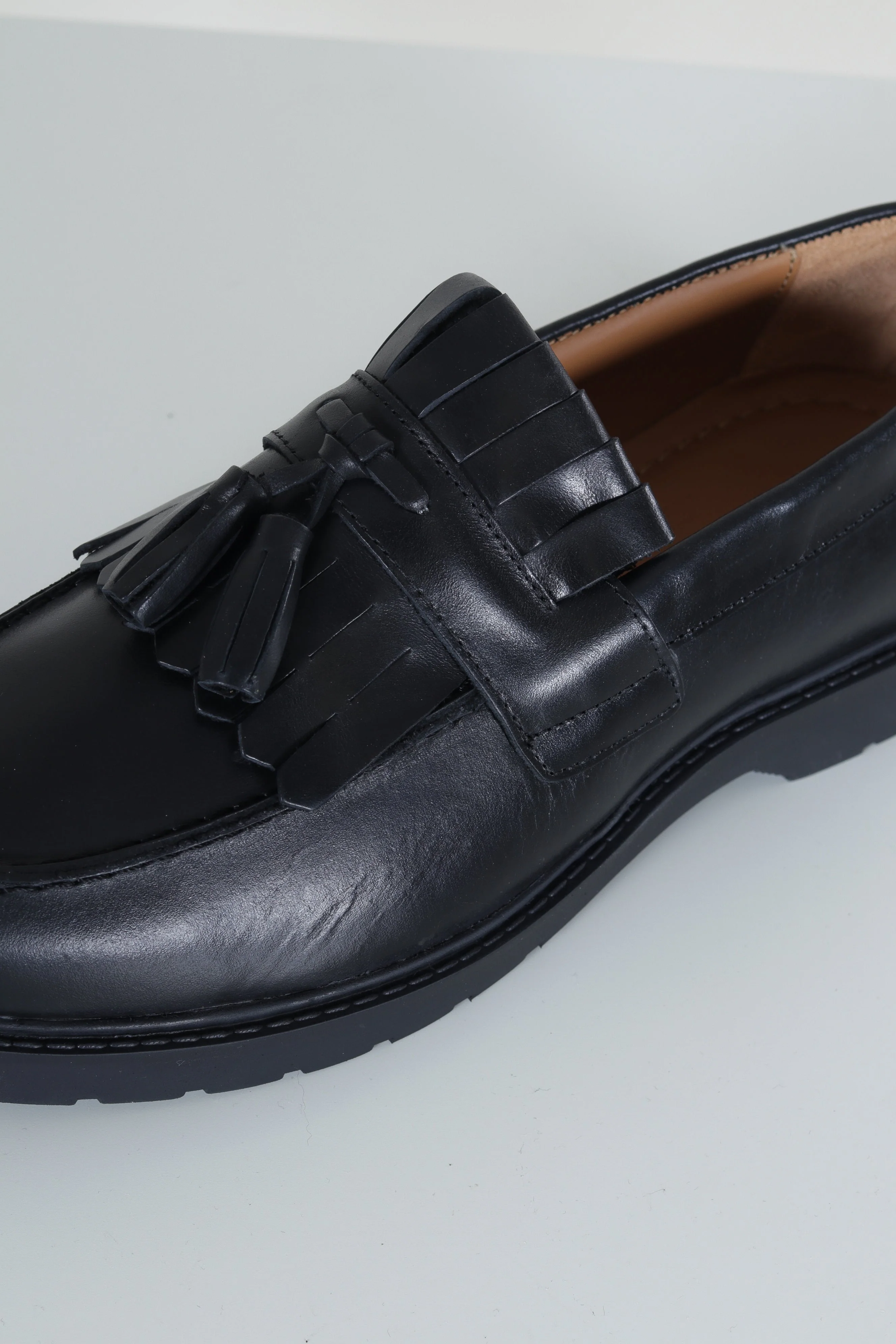 Selected Tim Leather Kiltie Loafer Black - Image 3