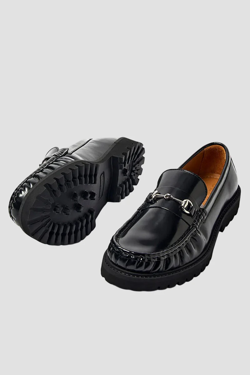 Selected Hugo Leather Horsebit Loafer Black - Image 2