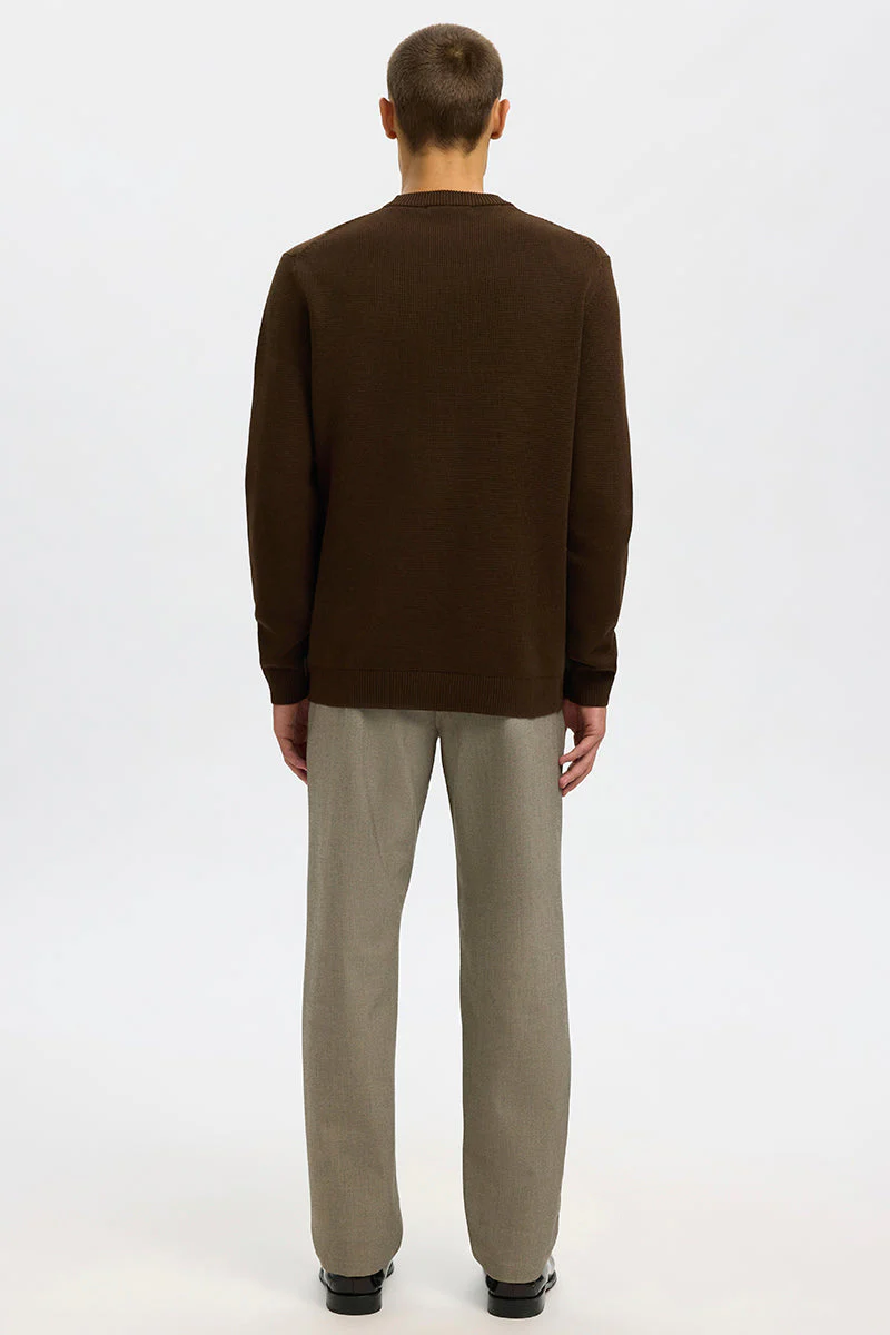 Selected Dane LS Structure Knit Crew Neck Demitasse - Image 6