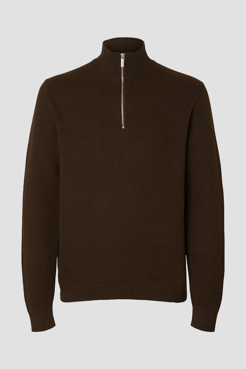 Selected Dane LS Structure Knit Kalf Zip Demitasse - Image 7