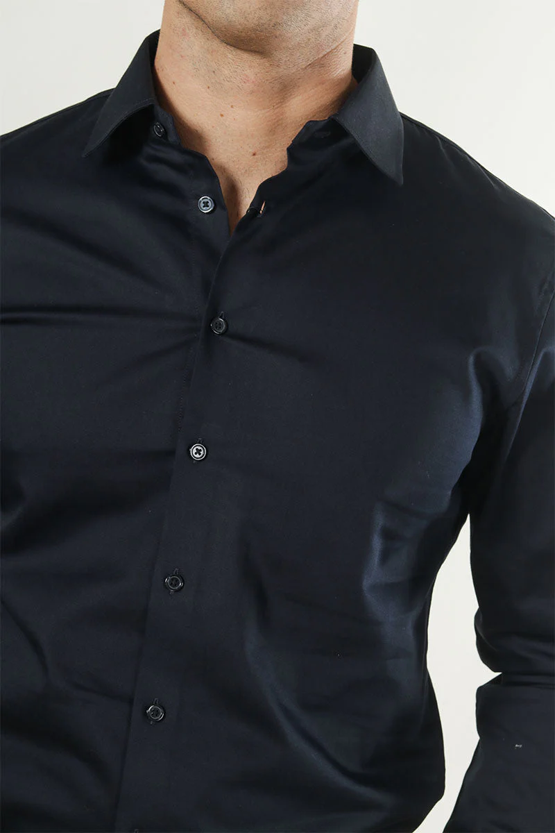 Selected Performance Stretch LS Shirt Black - Image 3