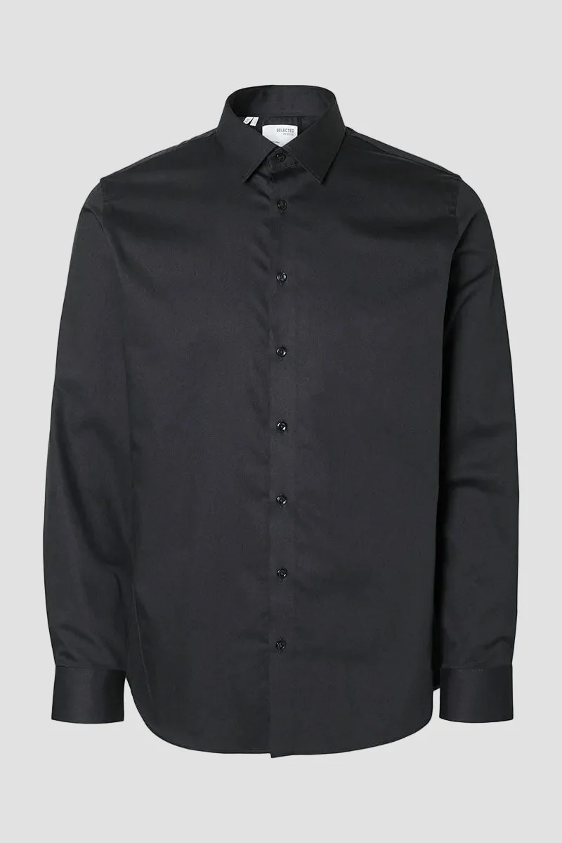 Selected Performance Stretch LS Shirt Black - Image 5