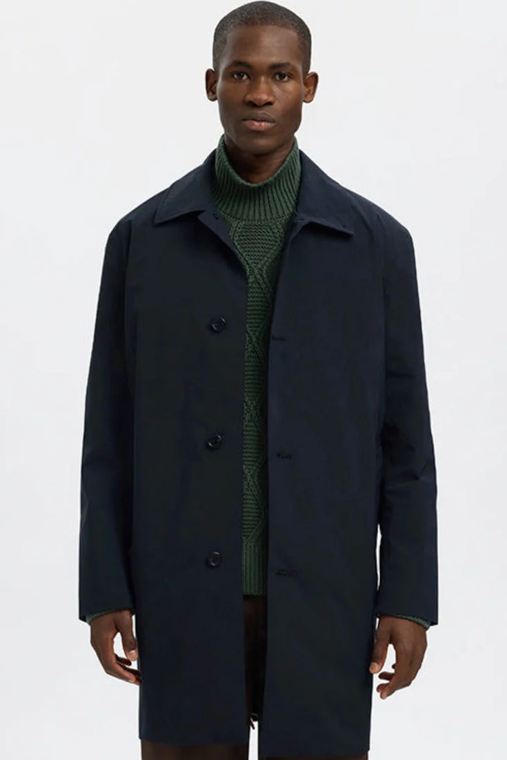 Selected Silas Urban Tech Carcoat Black