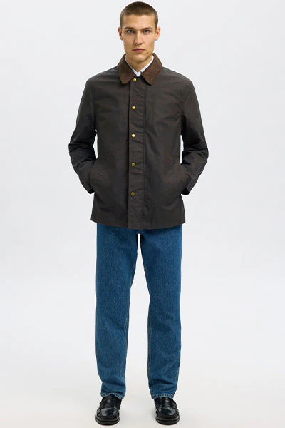 Selected Walter Waxed Cotton Jacket Delicioso - Image 3