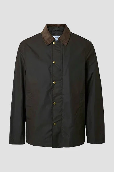 Selected Walter Waxed Cotton Jacket Delicioso - Image 6
