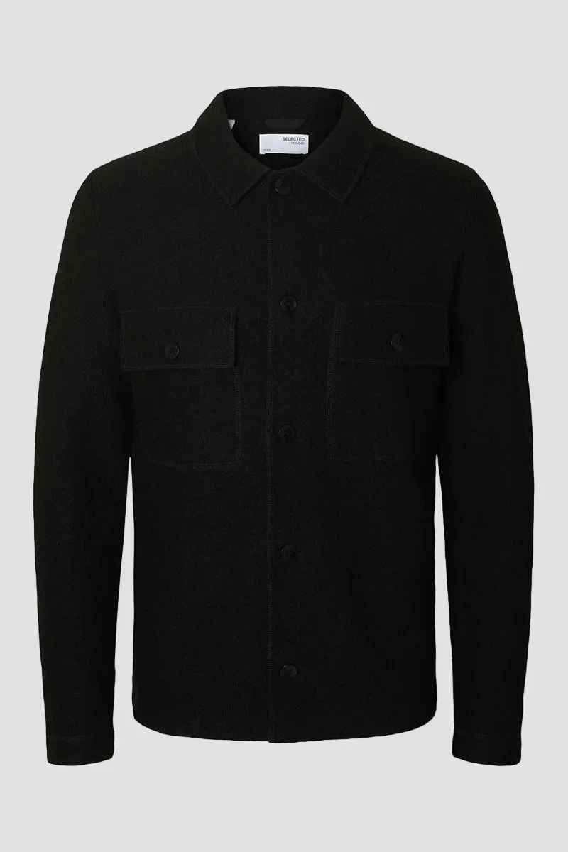 Selected Nealy LS Knit Cardigan Black - Image 6