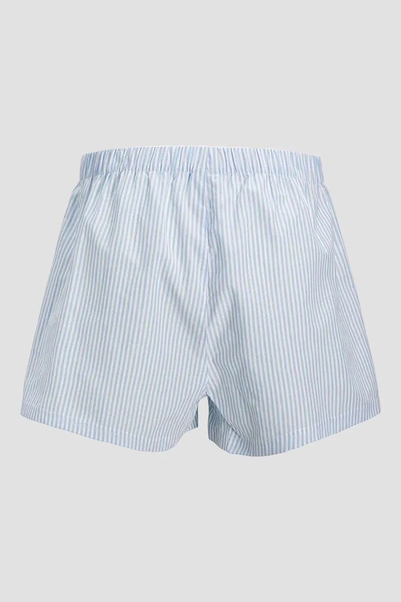 Jack & Jones Milano Woven Boxers 3 Pack Chambray Blue - Image 3