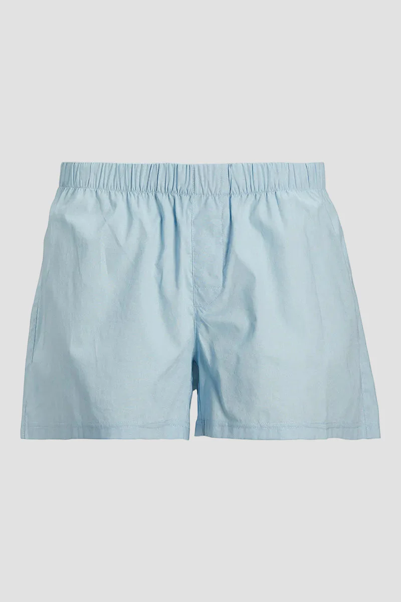 Jack & Jones Milano Woven Boxers 3 Pack Chambray Blue - Image 6
