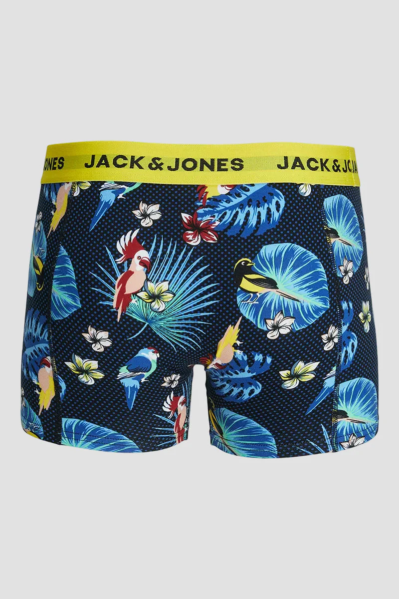 Jack & Jones Flower Bird Trunks 3 Pack Surf the Web - Image 2