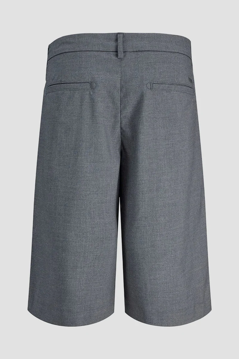 Jack & Jones Bill Flint Wide Fit Dress Shorts Ultimate Grey - Image 3