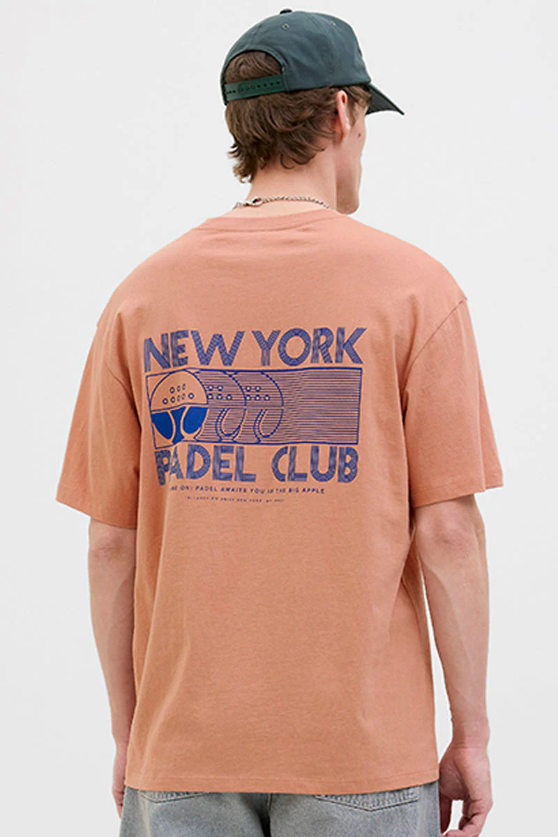 Jack & Jones Padel Club Relaxed Fit Tee  Dusty Coral