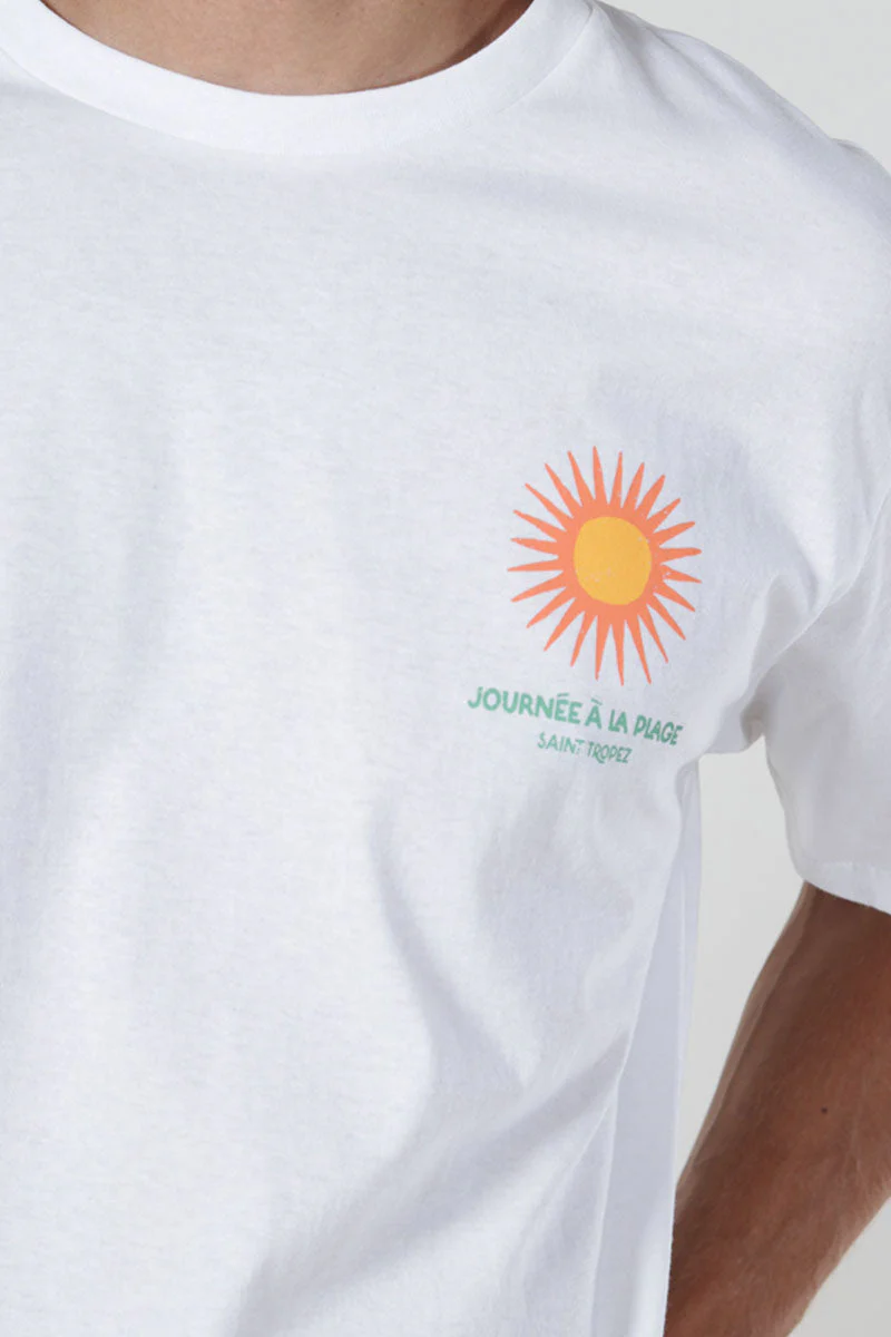 Jack & Jones Tropez Relaxed Fit Tee White - Image 3