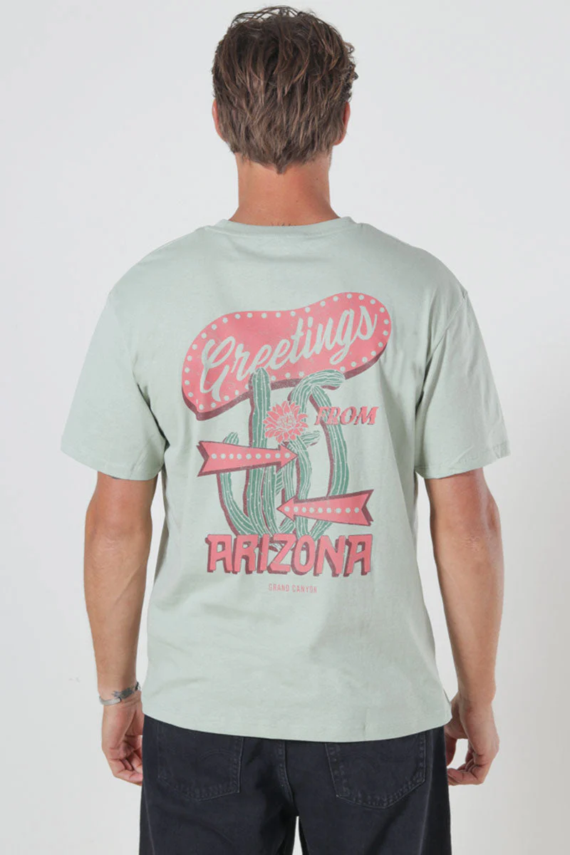 Jack & Jones Greetings Relaxed Fit Tee Desert Sage