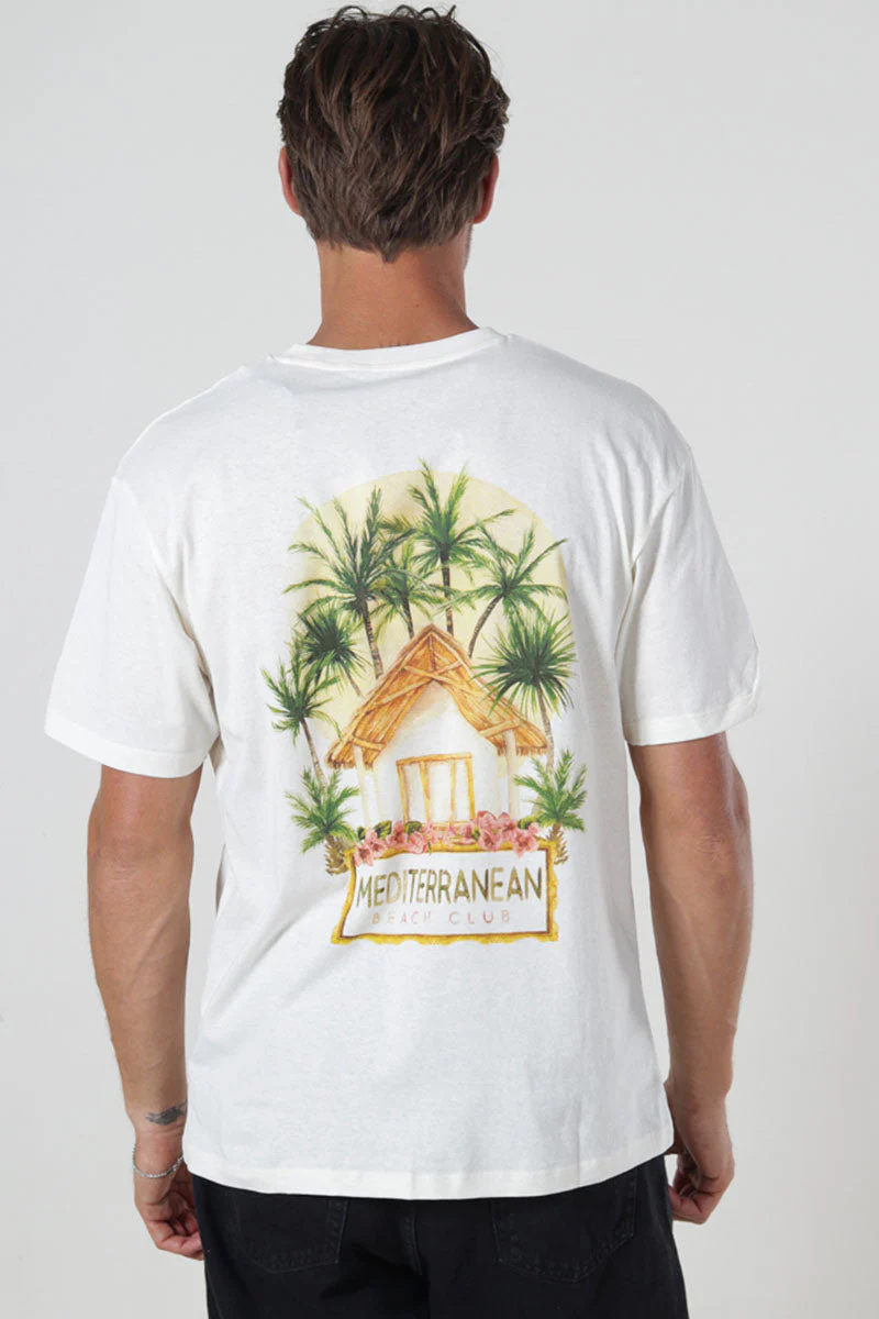 Jack & Jones Beach Club Relaxed Fit Tee Egret