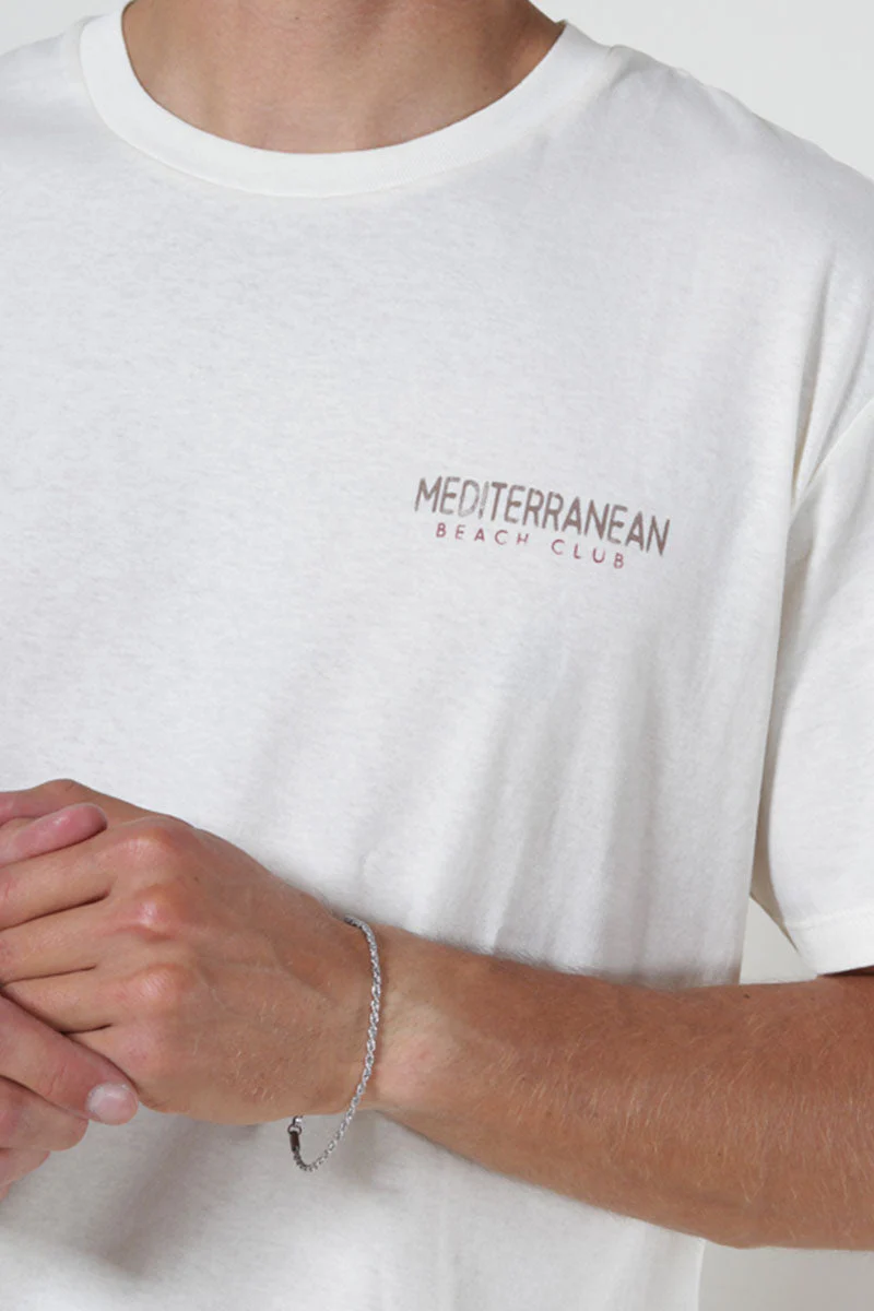 Jack & Jones Beach Club Relaxed Fit Tee Egret - Image 3