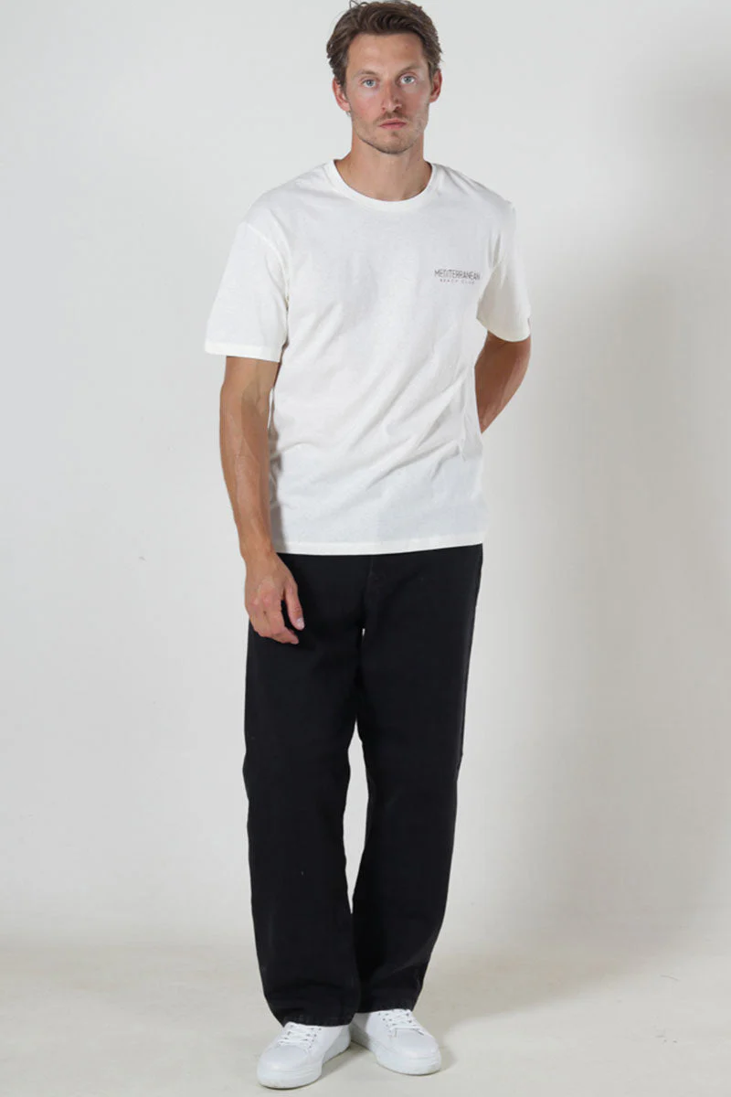 Jack & Jones Beach Club Relaxed Fit Tee Egret - Image 4