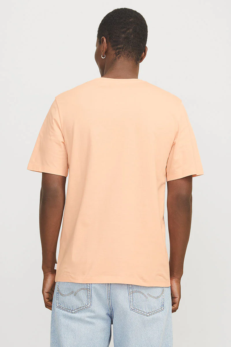 Jack & Jones Organic Basic Tee Peach Parfait - Image 5