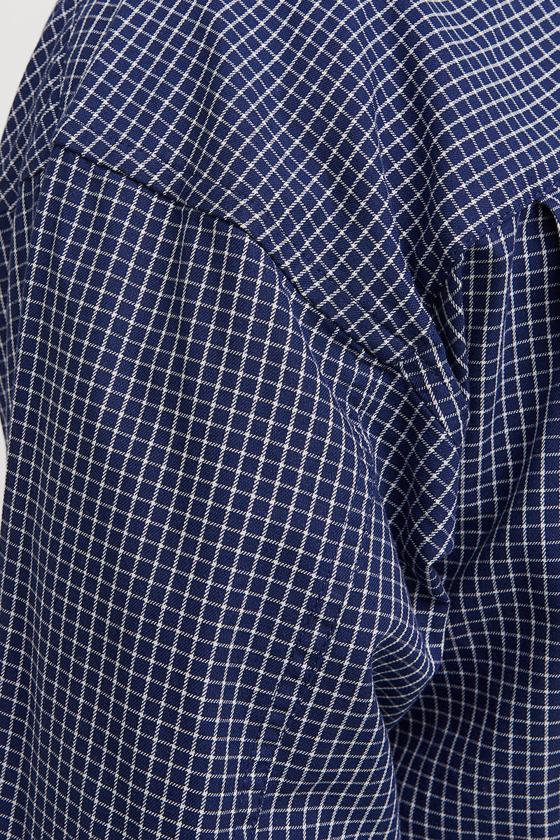 Jack & Jones Austin Loose Fit Check Shirt Ocean Cavern - Image 3