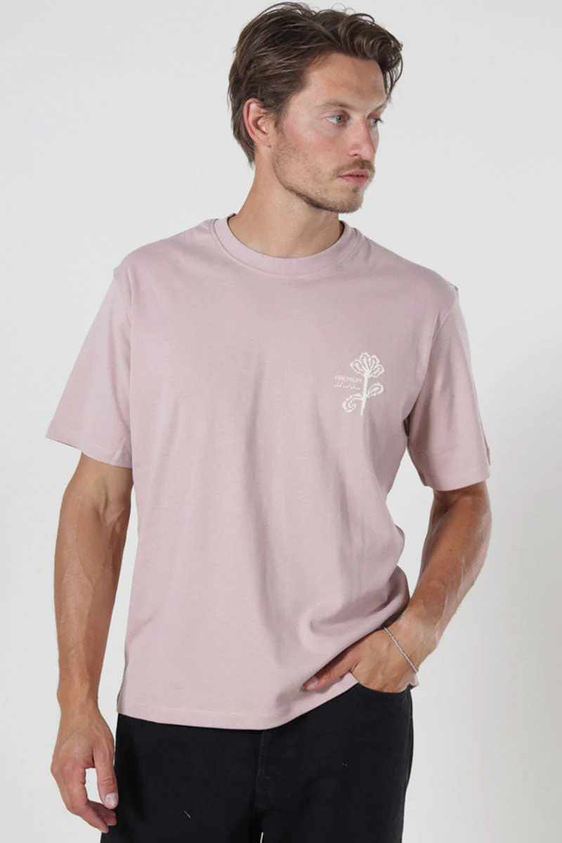 Jack & Jones Kyle Relaxed Fit Tee Adobe Rose - Image 2