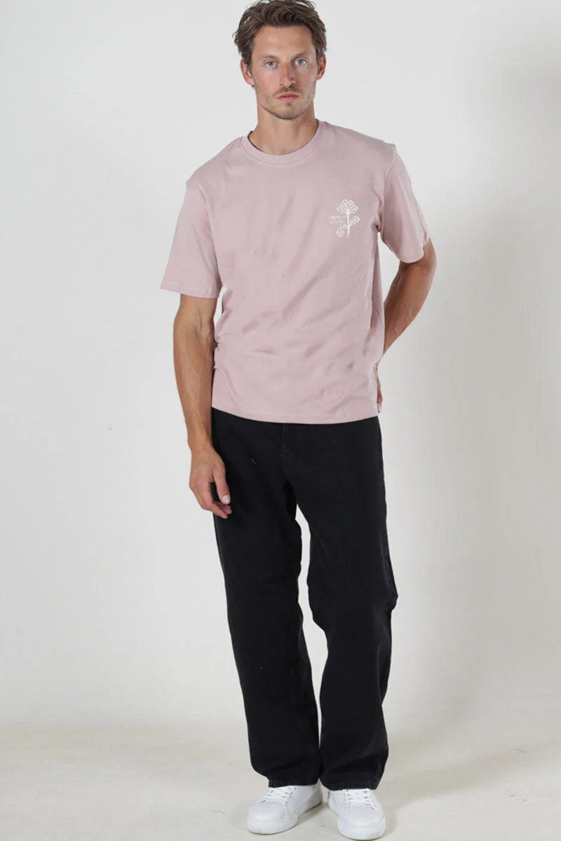 Jack & Jones Kyle Relaxed Fit Tee Adobe Rose - Image 3