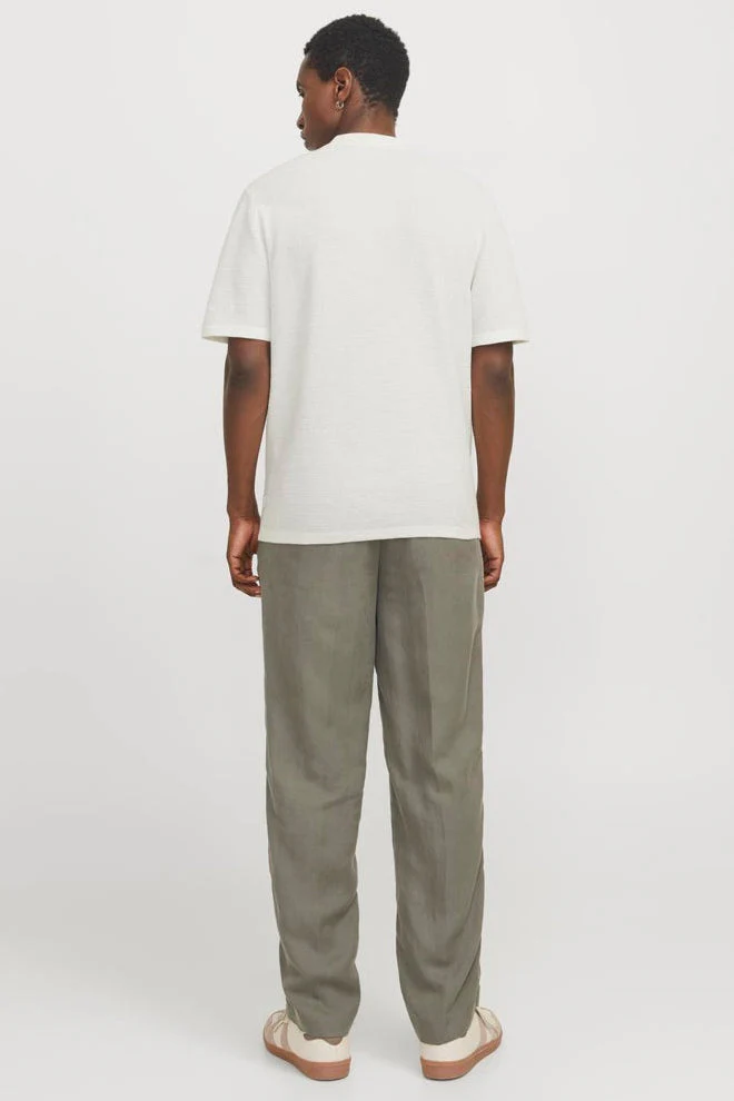 Jack & Jones Goerge Relaxed Fit Knit Polo Cloud Dancer - Image 3