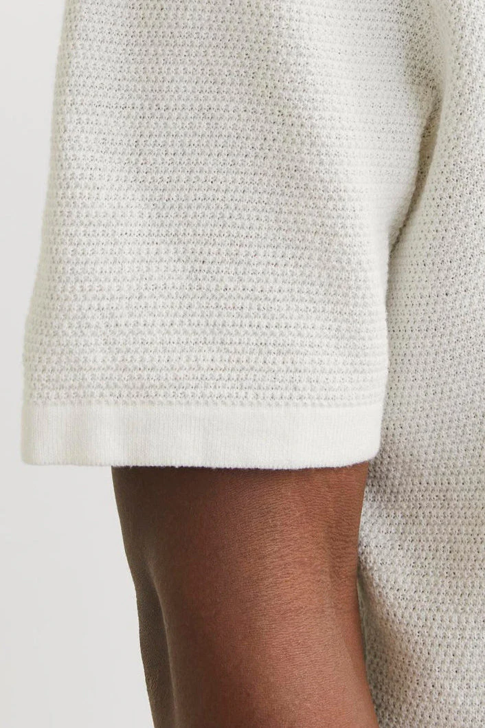 Jack & Jones Goerge Relaxed Fit Knit Polo Cloud Dancer - Image 6