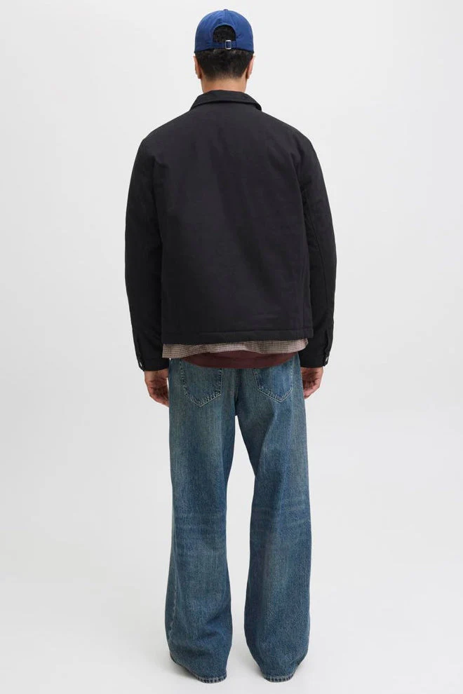 Jack & Jones Dover Worker Jacket Black - Image 3