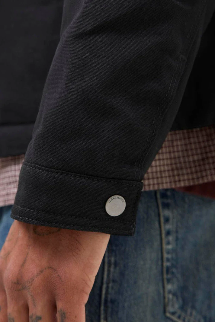 Jack & Jones Dover Worker Jacket Black - Image 7