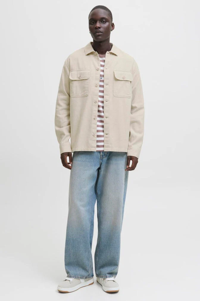 Jack & Jones Charge Overshirt LS Moonbeam - Image 2