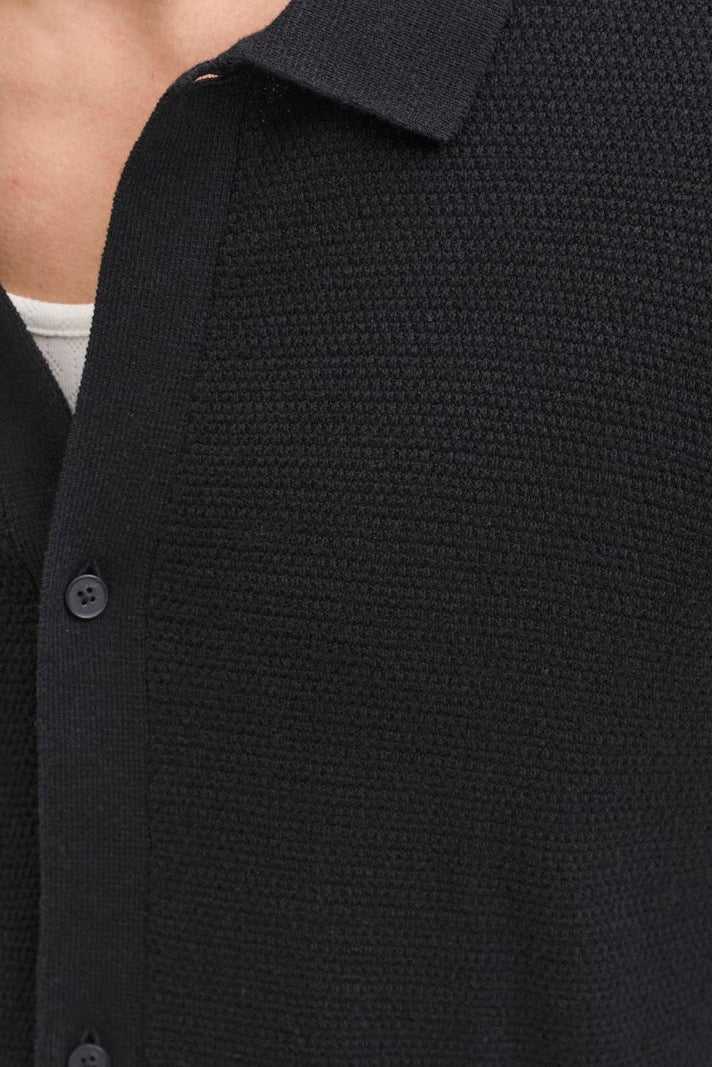 Jack & Jones George Knit Shirt SS Black - Image 5