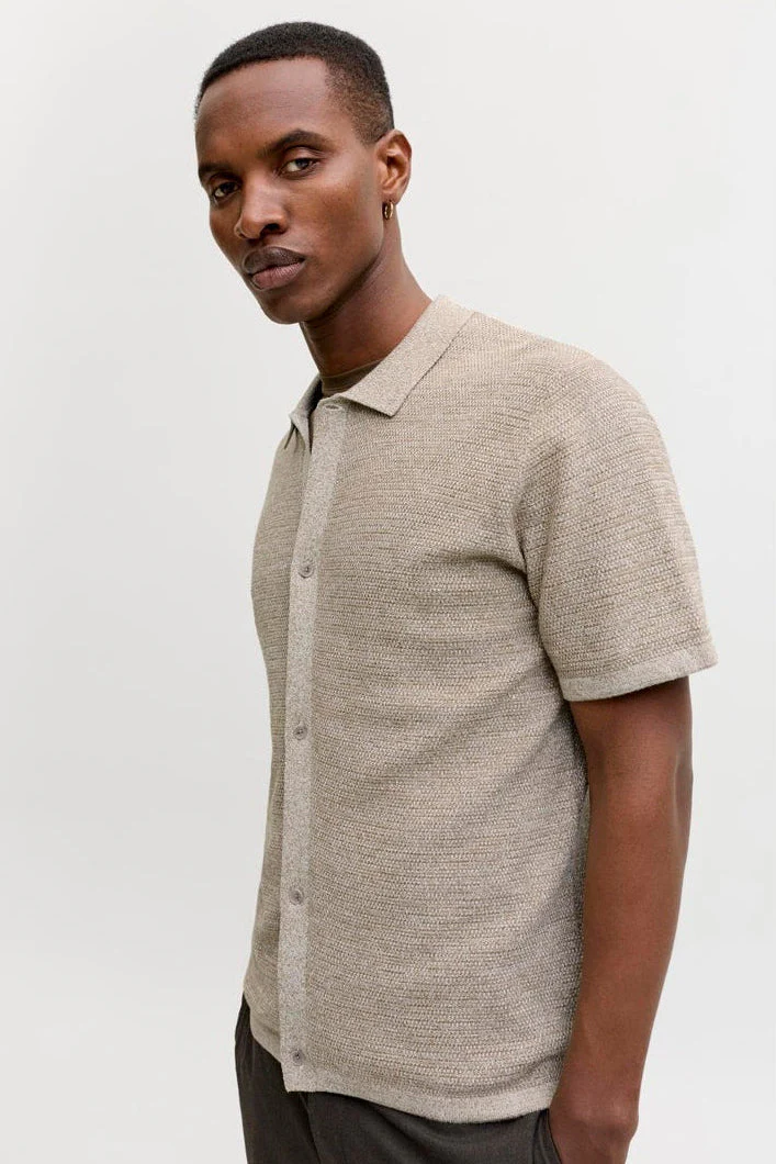 Jack & Jones George Knit Shirt SS Coriander - Image 4