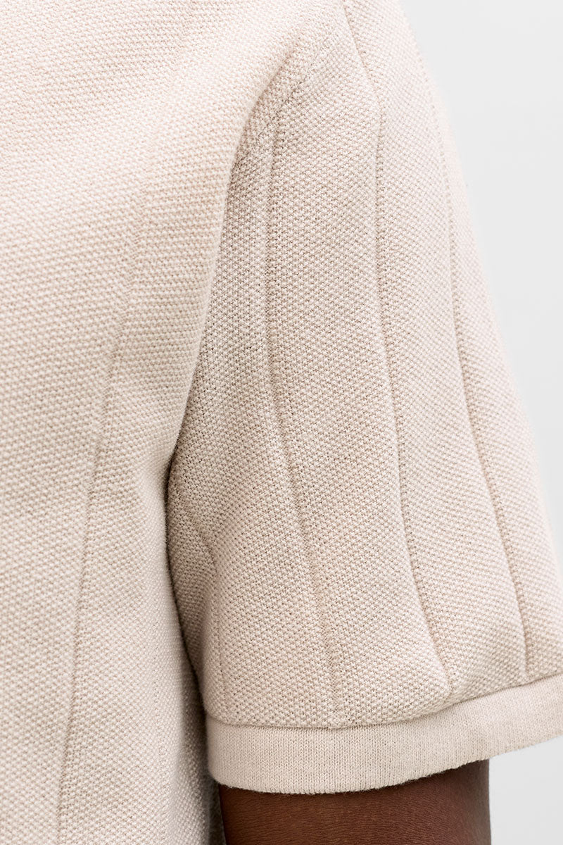 Jack & Jones Bradley Knit Split Neck SS Moonbeam - Image 3