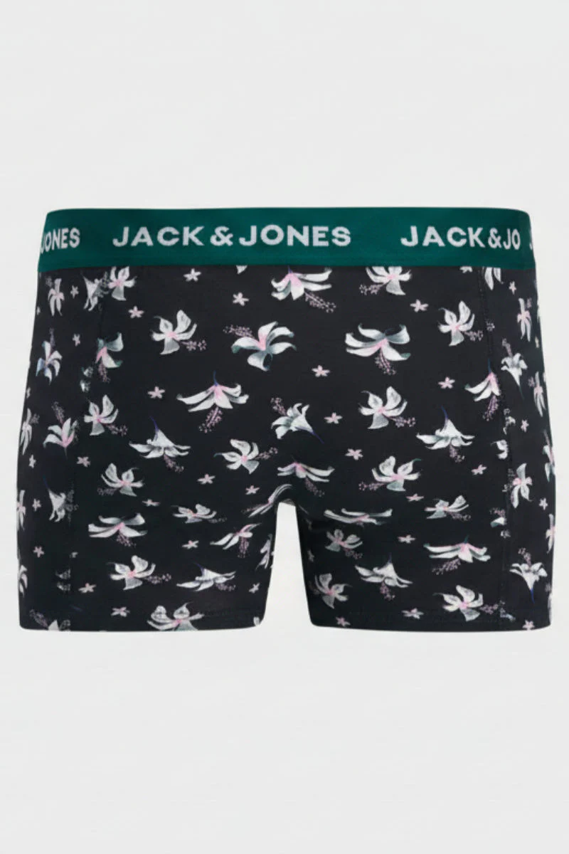 Jack & Jones Todd Flower Trunks 3 Pack Dazzling Blue - Image 6