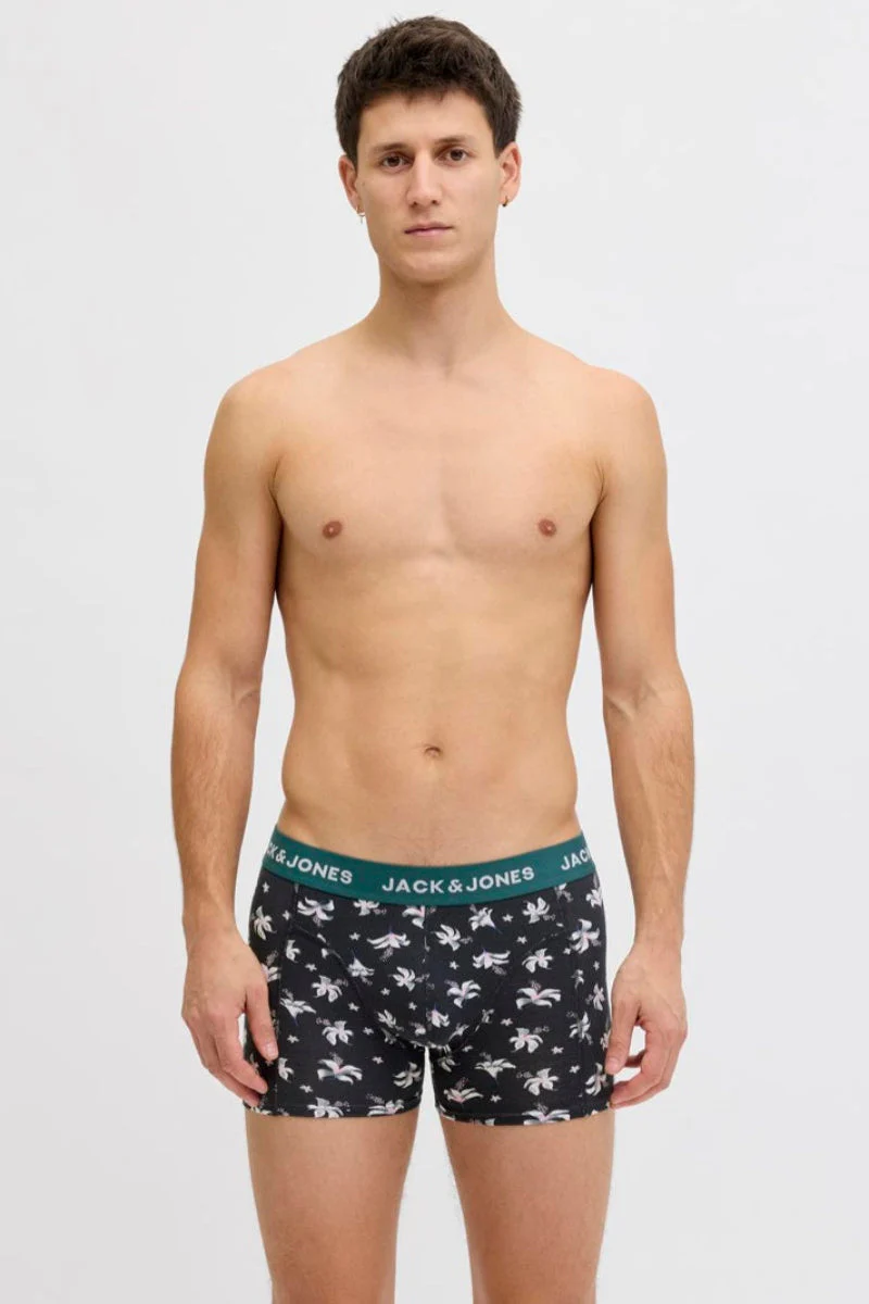 Jack & Jones Todd Flower Trunks 3 Pack Dazzling Blue - Image 8