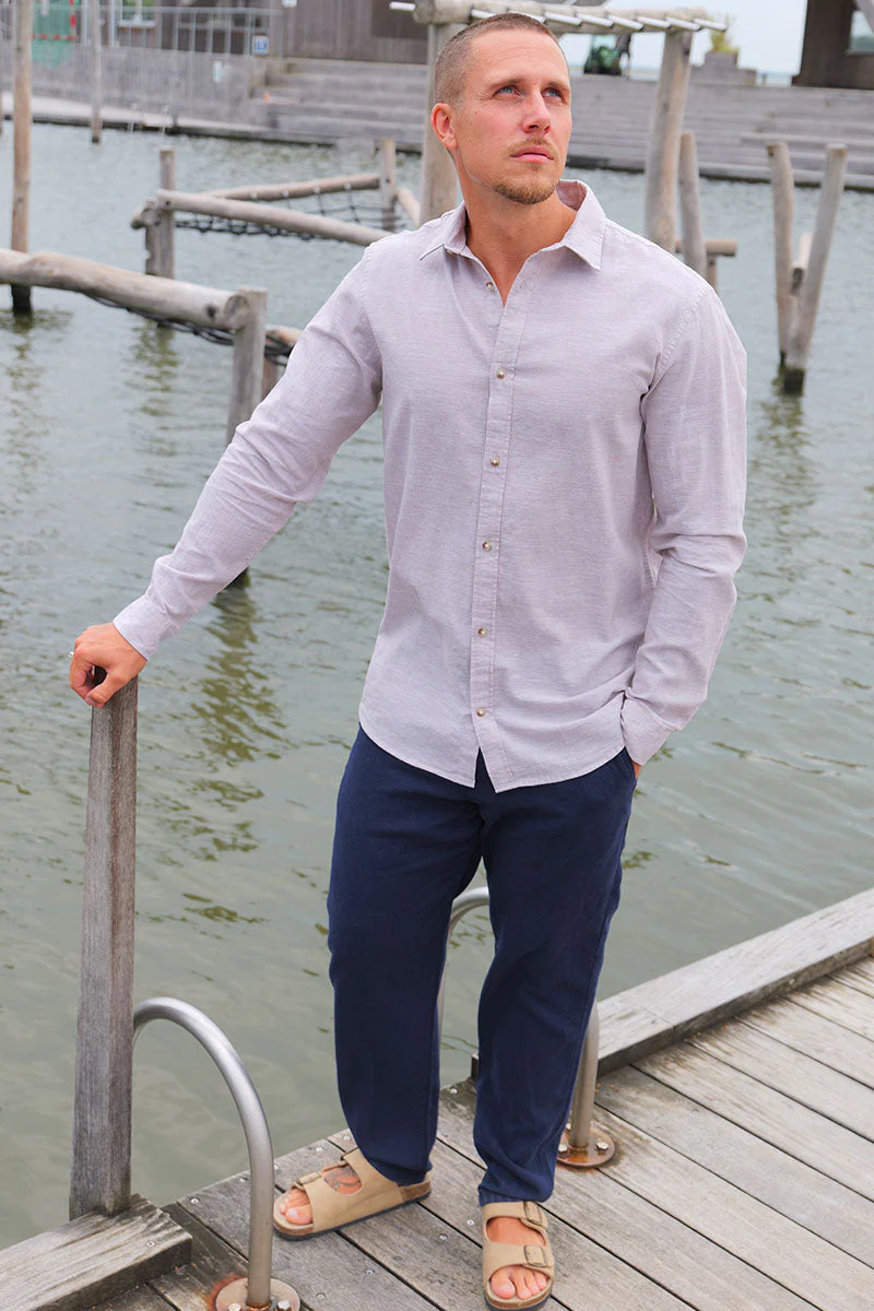 Jack & Jones Summer Shirt Linen Blend LS String - Image 2