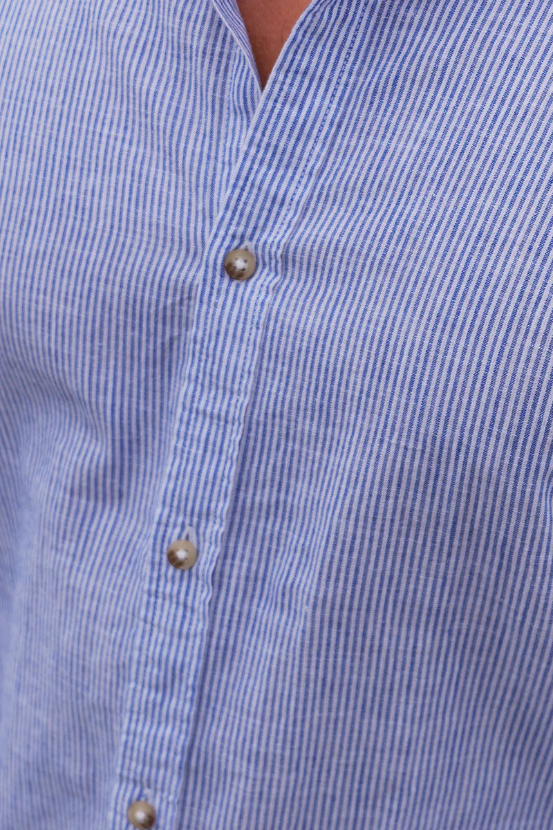 Jack & Jones Summer Shirt Linen Blend Band LS Infinity - Image 4