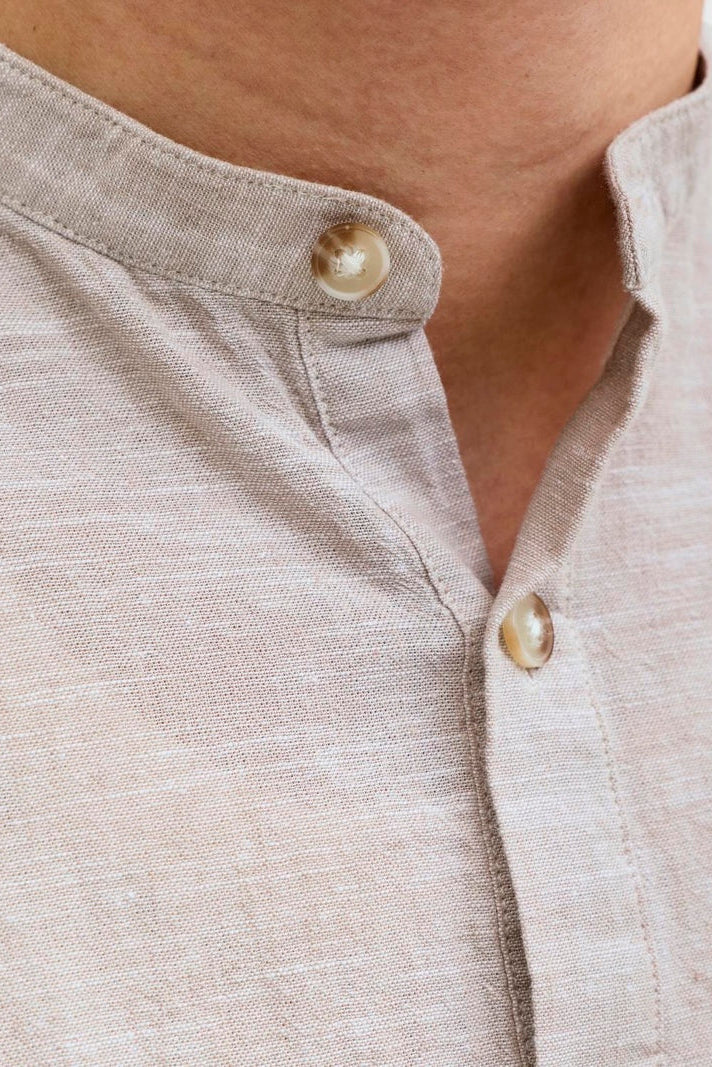 Jack & Jones Summer Linen Blend Tunic Shirt LS String - Image 6