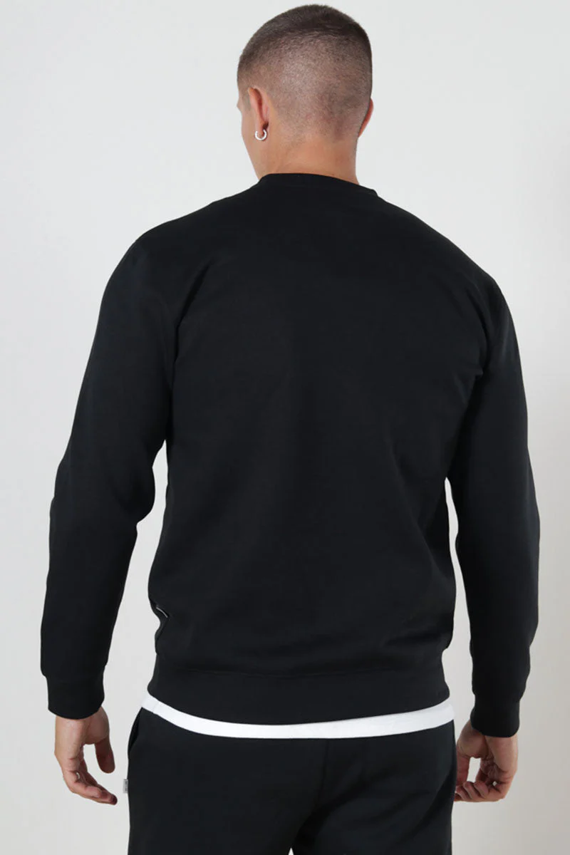 ONLY & SONS Luca Regular Fit Crew Neck Black - Image 4