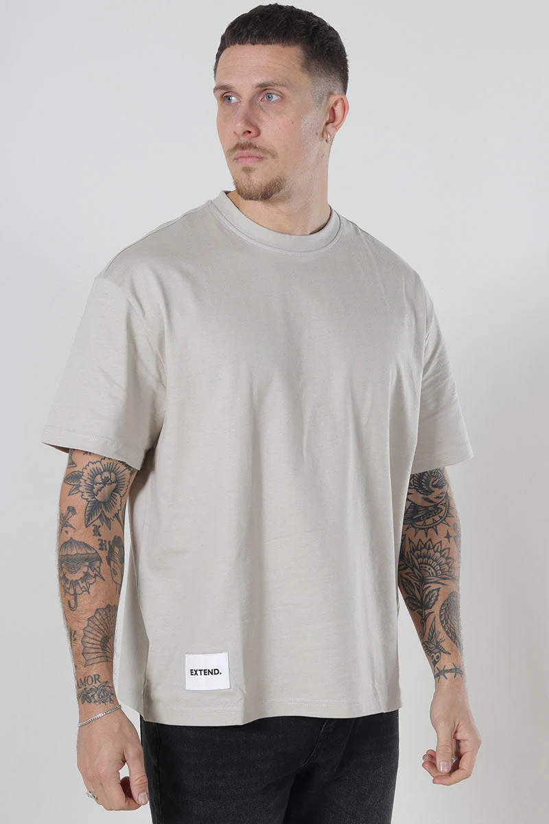 ONLY & SONS Lale Oversize Fit Tee Silver Lining - Image 3