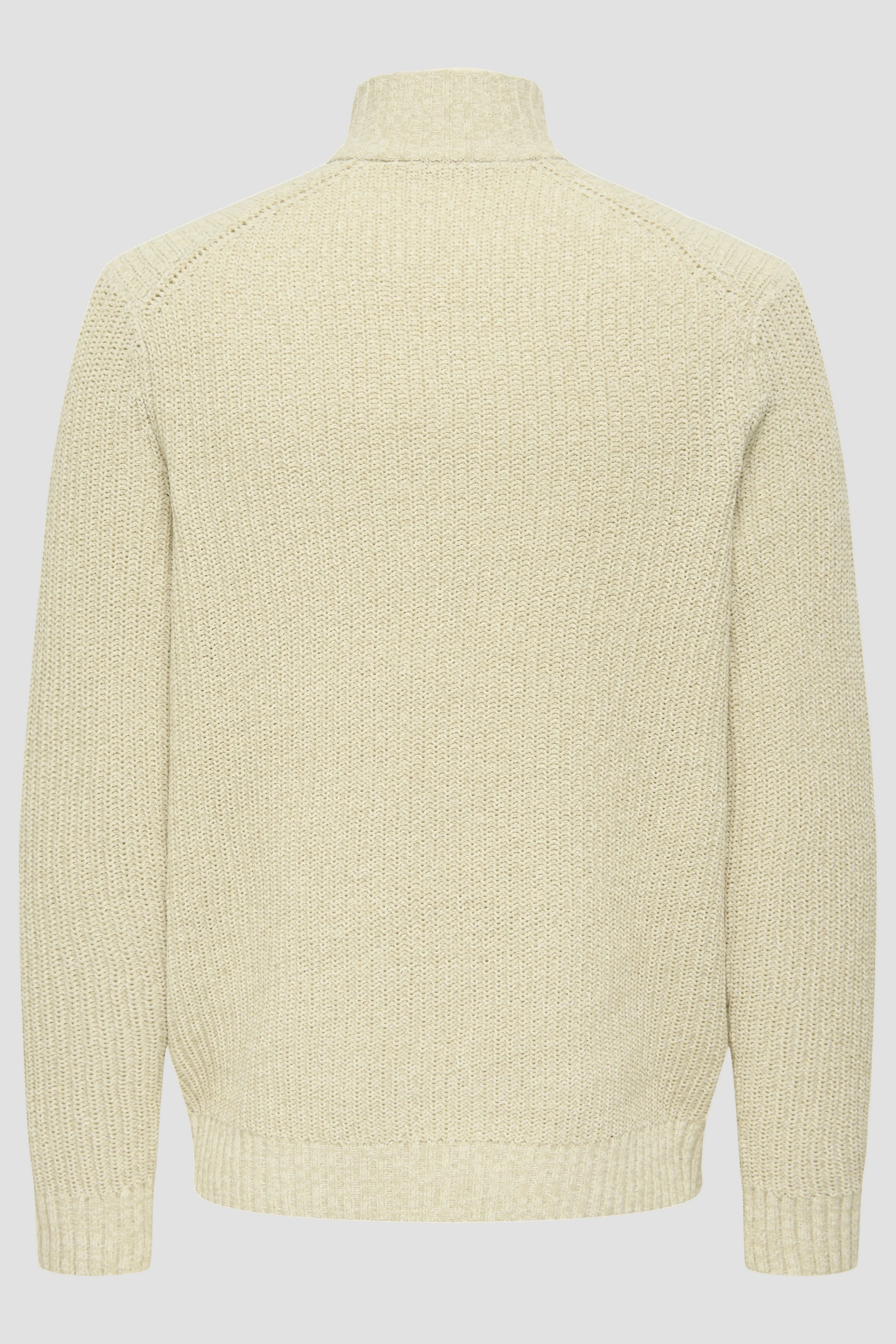 ONLY & SONS Join Reguler Fit High Neck Knit Egret - Image 3