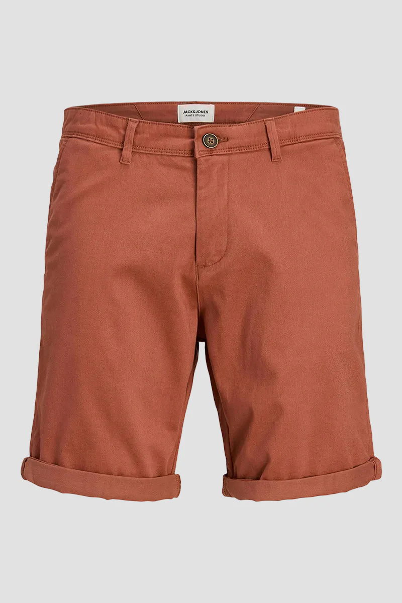 Jack & Jones Bowie Chino Shorts Redwood Burl - Image 4