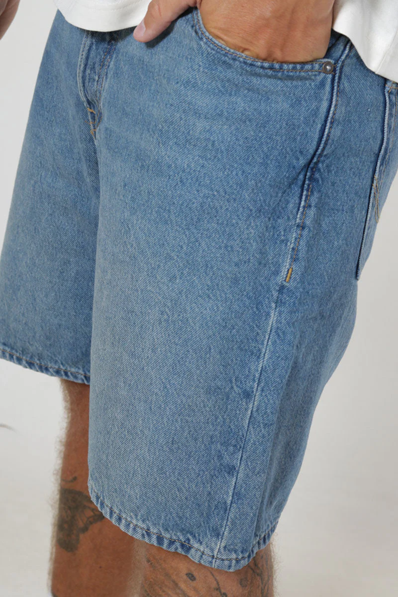 Jack & Jones Tony Loose Fit Shorts 404 Blue Denim - Image 3