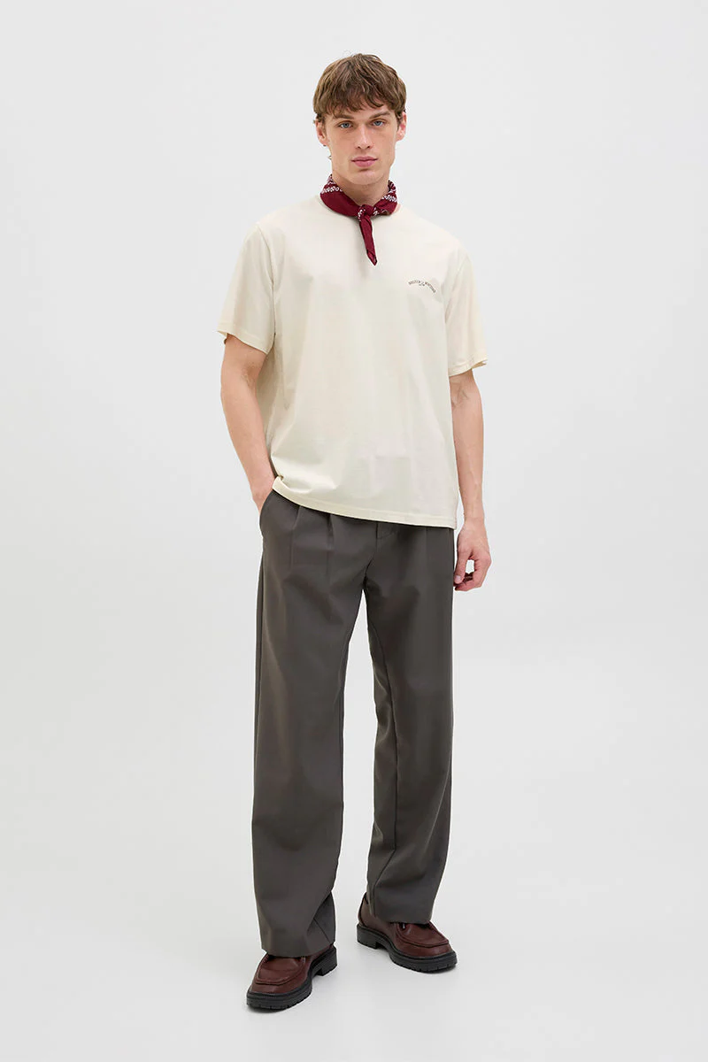 Jack & Jones Hydra Cutout Tee Antique White - Image 3