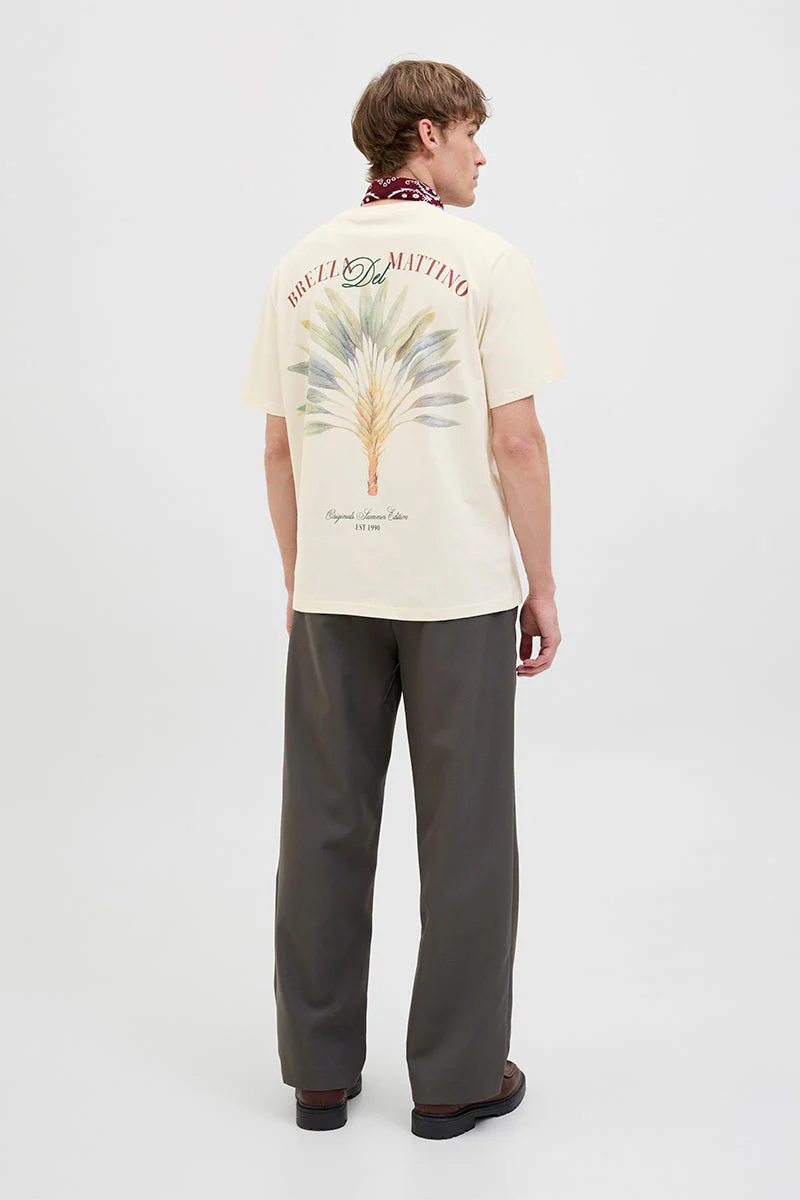 Jack & Jones Hydra Cutout Tee Antique White - Image 6
