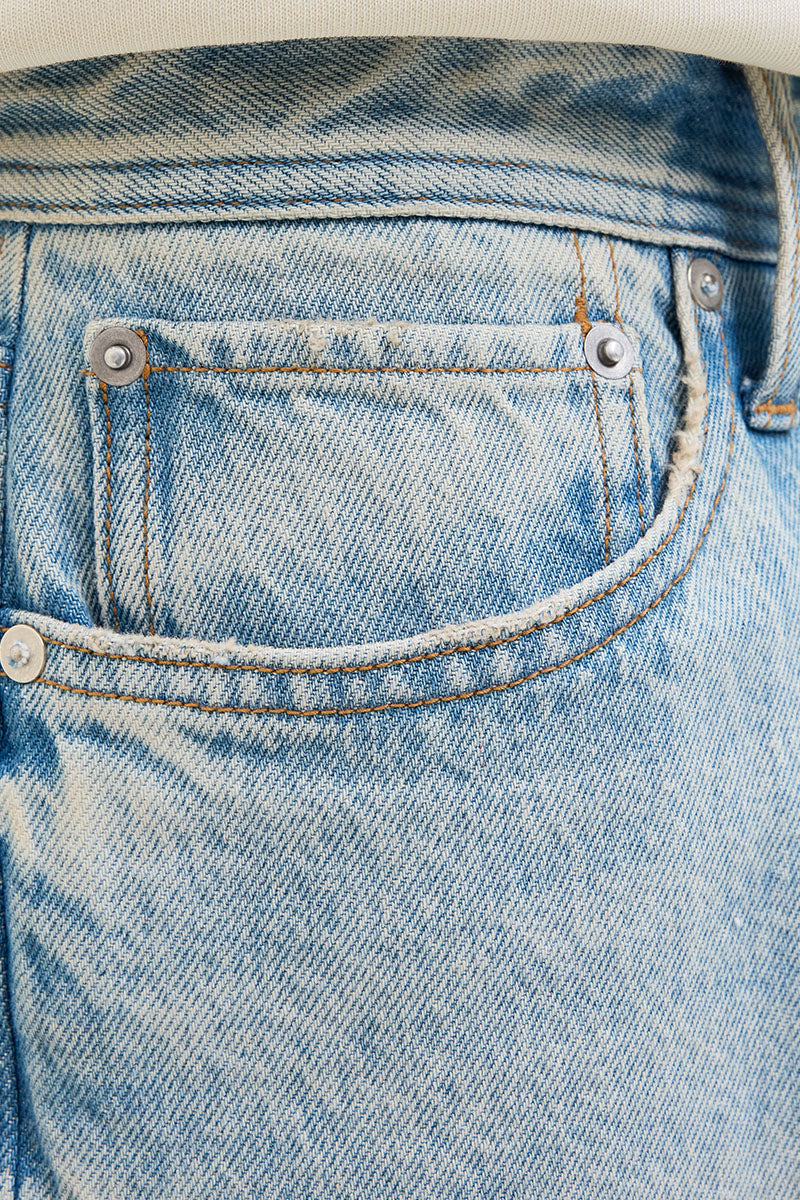 Jack & Jones Ron Original Shorts 228 Blue Denim - Image 3
